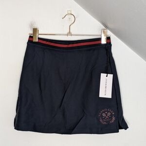 WEWOREWHAT Navy Blue Activewear Tennis Club Built-in Shorts Skort NEW Size L